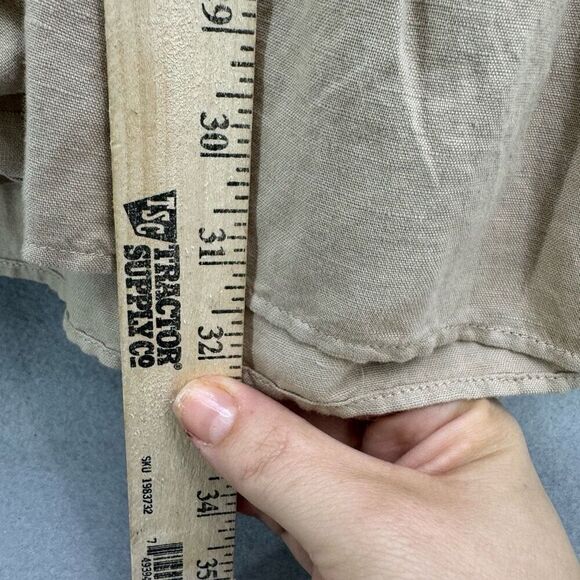 NWT Zara Linen Blend Babydoll Puff Sleeve Dress Size XS - Picture 7 of 9